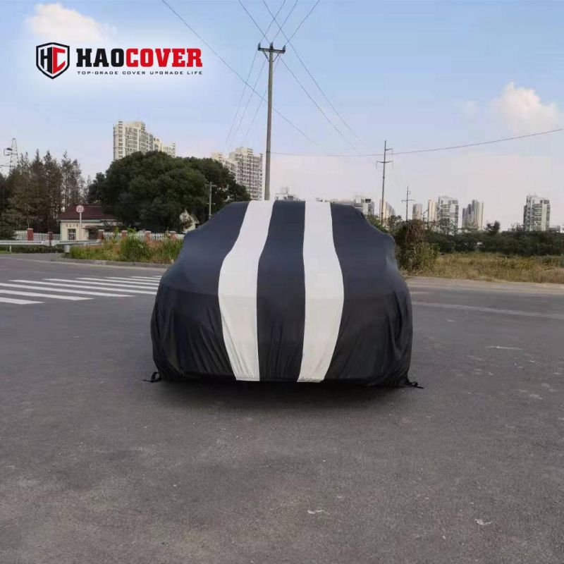 Classic Strip Design Luxury Elastic Water-Proof Car Cover UV-Proof Auto Cover