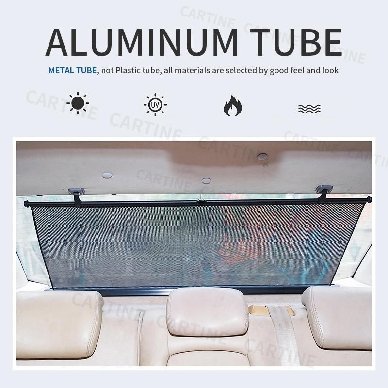 Car Sunscreen Retractable Sun Visor Car Front Automatically Scalable Sunshade Free Folding Window Shade Rear Window Shades