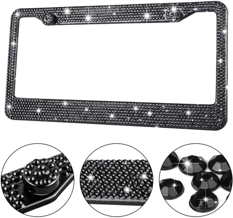 Bling Car License Plate Frame Cover for Women