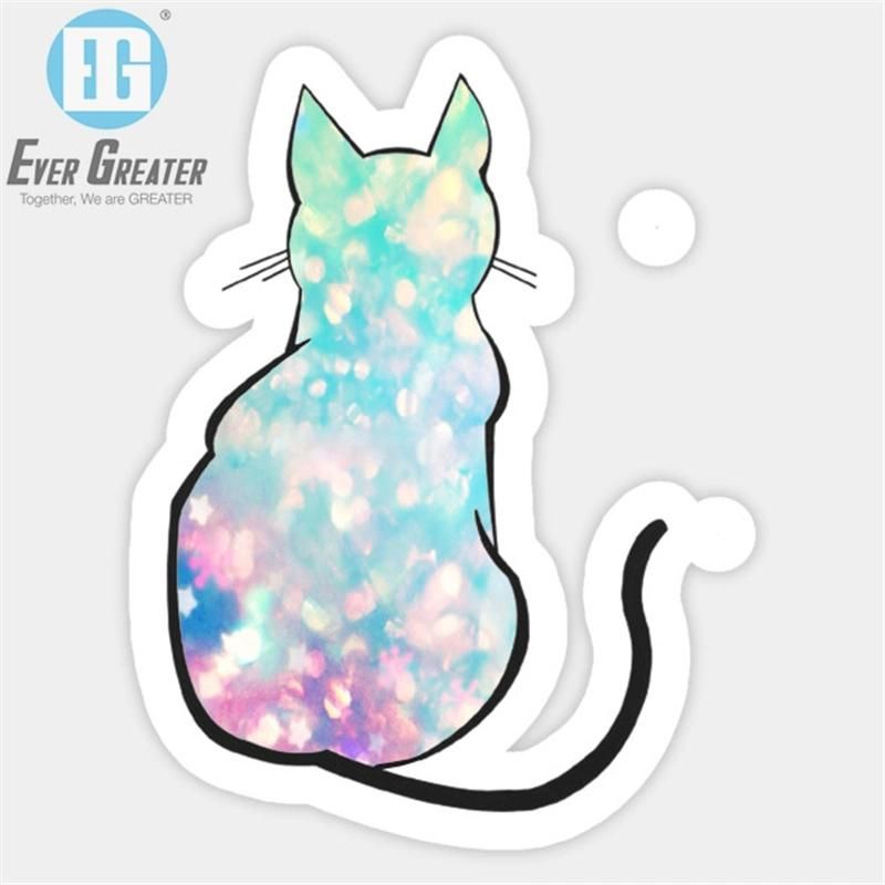 Adhesive Laser Sticker Reflection Rainbow Holographic Label Hologram Sticker