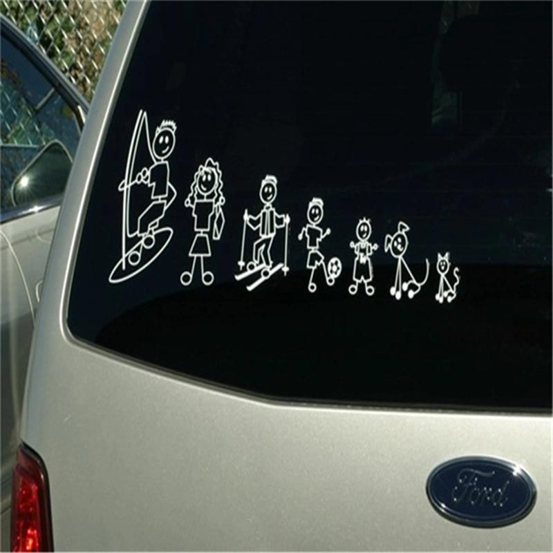 Your Stick Figure Family Was Delicious Dinosaur Car Sticker