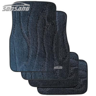 4PCS Full Set Carpet Car Floor Mats Universal Fit Fits Most Vehicles Anti-Slip Backing