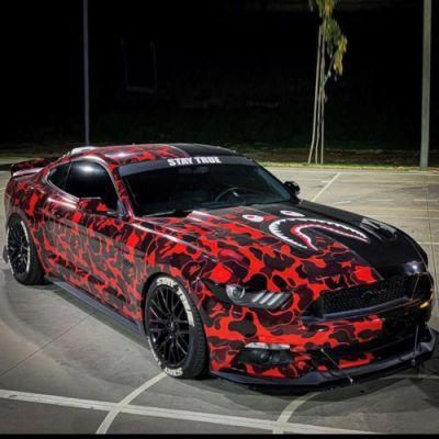 Tsautop 1.52*30m Gloss/Matte Customized Camouflage Designs Car Body Sticker Vinyl Wraps