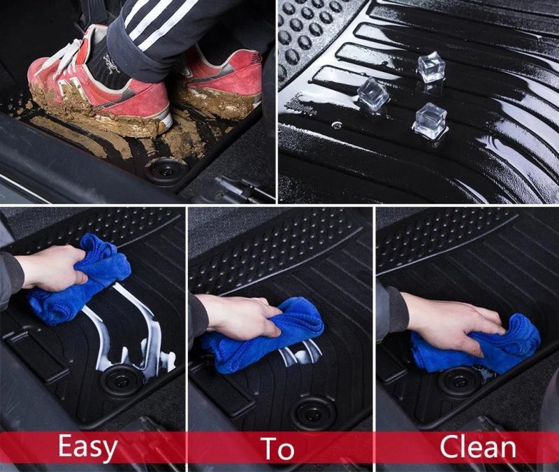 3D All Weather TPE Car Floor Liners Mats for Dodge RAM 1500