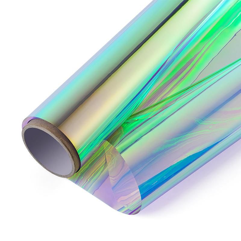 Window Decoration Film Super Adhesion Pet Rainbow Color