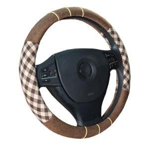 Coarse Flax Cloth Absorption Suitable Steering Wheel Cover