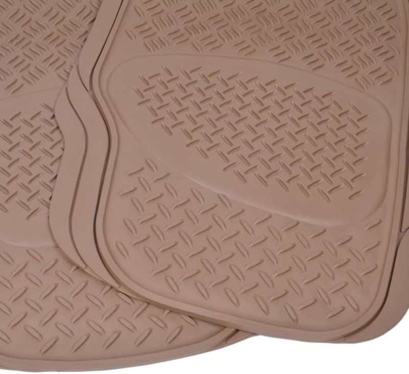 Auto Accessory 3PCS Brown Heavy Duty Floor Mats