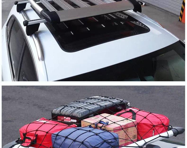 [Qisong] Aluminum Car Roof Luggage Rack Cargo Carrier Basket