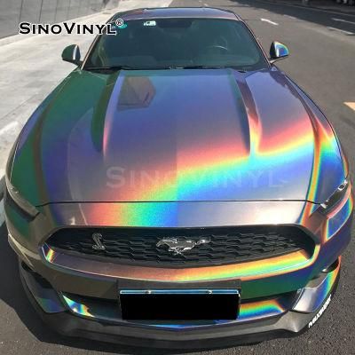 SINOVINYL Rainbow Iridescent Vinyl Car Wrap Body Sticker Film