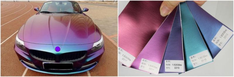 1.52*28m Auto Foil Chameleon Car Wrap Vinyl with Air Release