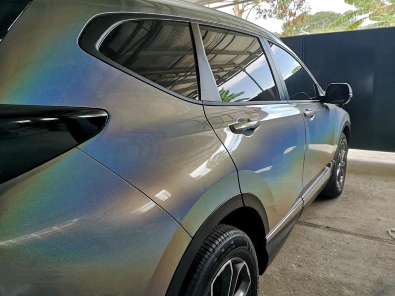 Vehicle Modeling Iridescent Laser Silver Car Film