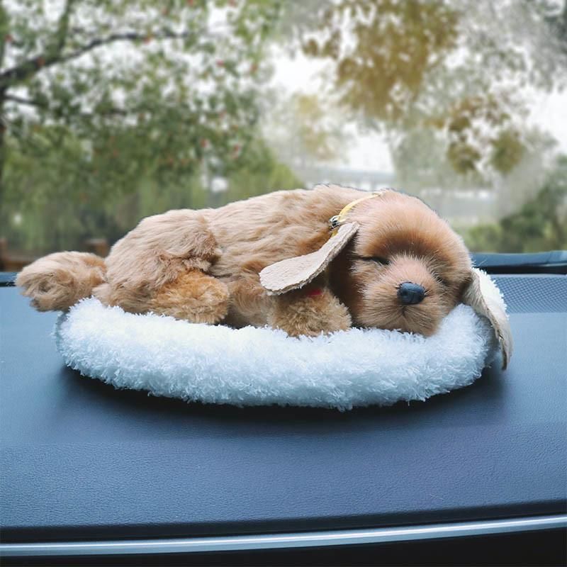 Car Accessories Decoration Creative Car Activated Carbon Simulation Dog with Snoring of Car Decorations