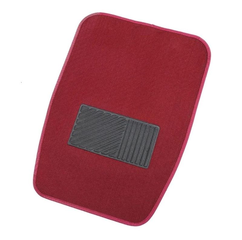 Auto Accessory 5PCS Carpet Floor Mat in Red