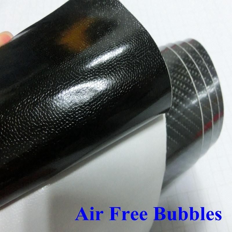 Super Glossy Black Car Wrap Carbon Fiber Car Cover Vinyl 5D