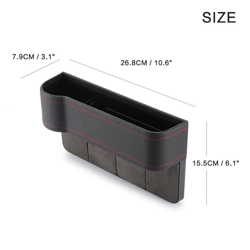 Auto Seat Gap Organizer Storage Box Car Console Side Pocket