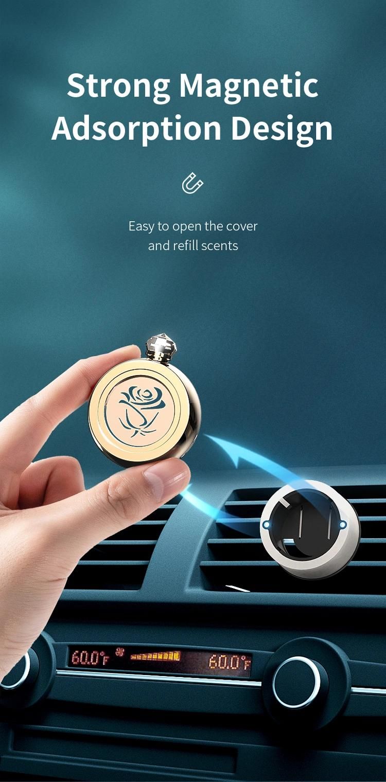 Scenta Custom Logo Luxury Mini Car Fragrance Diffuser Air Freshener Dispenser Eco Friendly Vent Clip Car Air Freshener Device