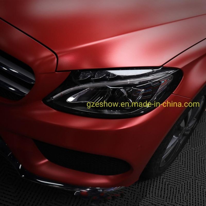 Metal Flash Tango Red Car Wrap Film