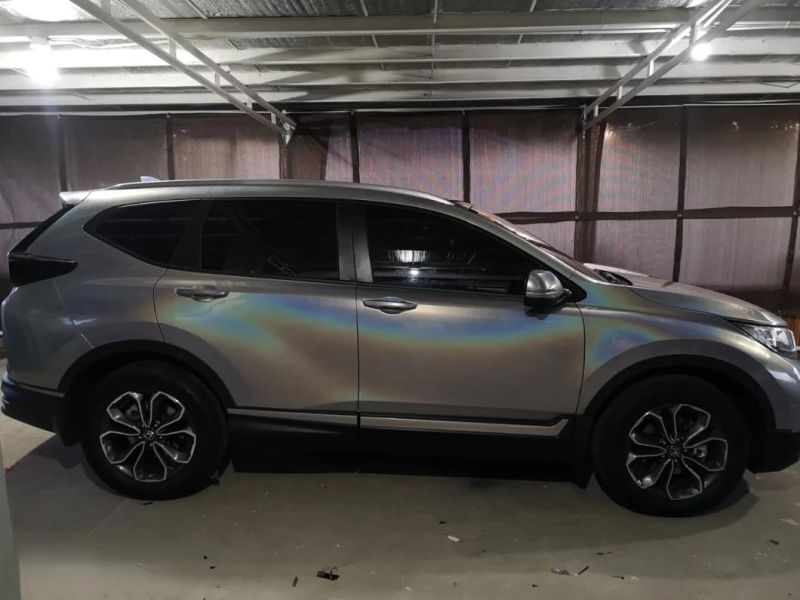 Vehicle Modeling Iridescent Laser Silver Car Film