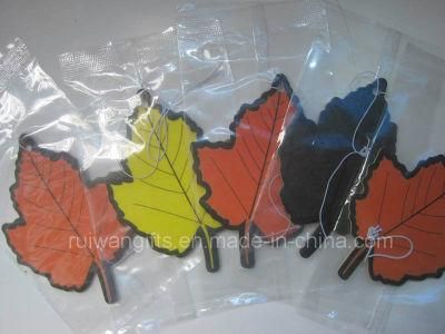 Leaf Shape Non-Alcoholic Perfume Paper Air Freshener, Fragrance Car, Manufacturer Air Freshener