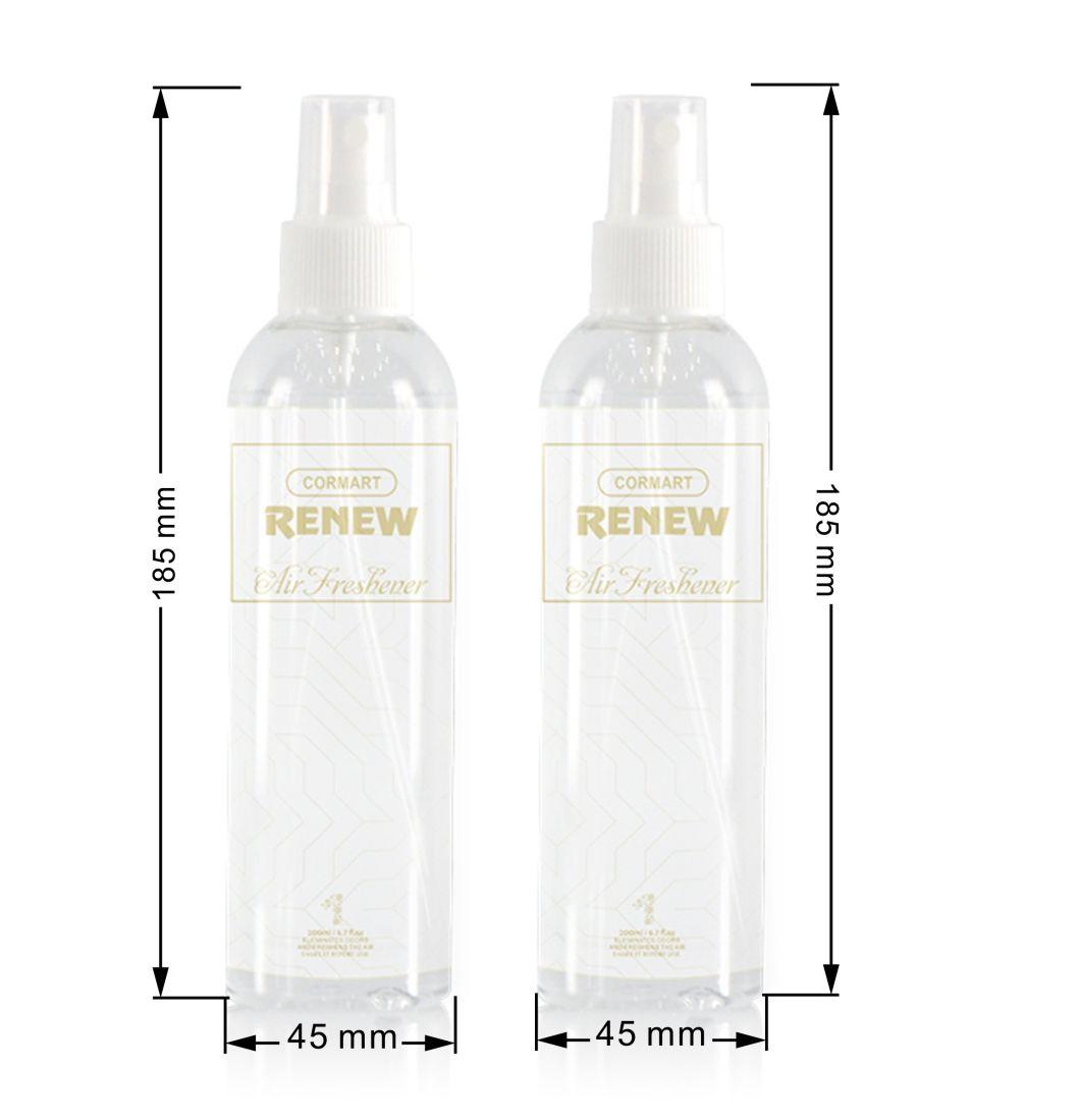 Air Freshener Spray Perfume Spray Custom Logo 200ml Blue Wind Bell Perfume Plastic Bottle Liquid