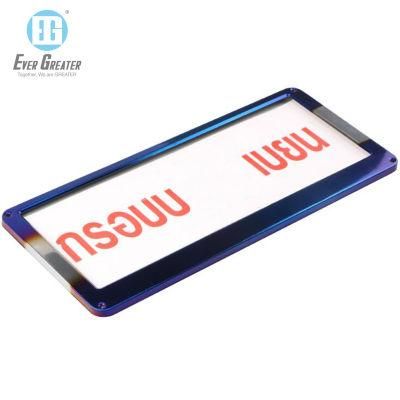 High Quality Metal Aluminum Custom Car License Plate Frame