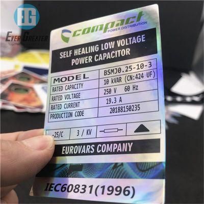 Custom Reflection Rainbow Holographic Stickers Label Adhesive Laser Prismatic Hologram Sticker