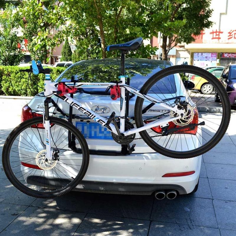 Steel Car Rear Bicycle Car Bike Rack Carrier Mounted for Ebike Car Hitch