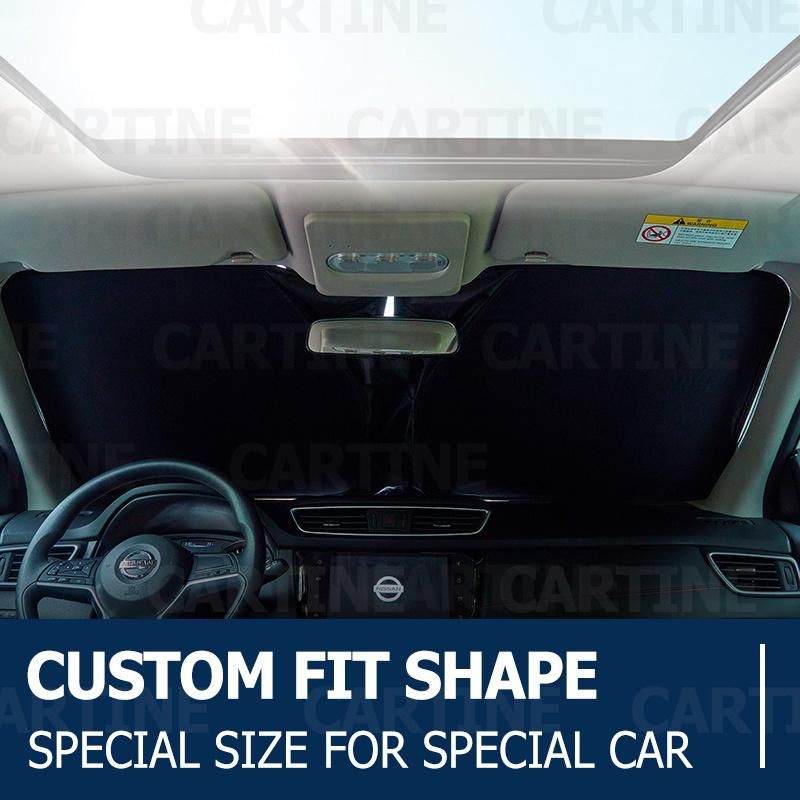 Custom Fit Car Front Window Shield Sunshade Curtain