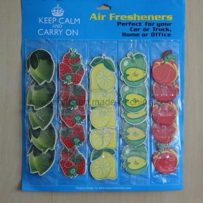 Hanging Paper Car Air Freshener for Promotion Air Freshener, Car Freshener Paper