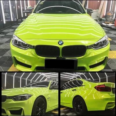 Magic Lemon Green Car Color Change Chameleon Wrap Vinyl