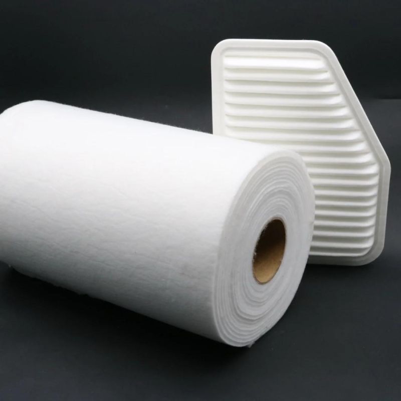 Non Woven Filter Paper Polyester Fiber Roll Cabin Air Filter Fabric