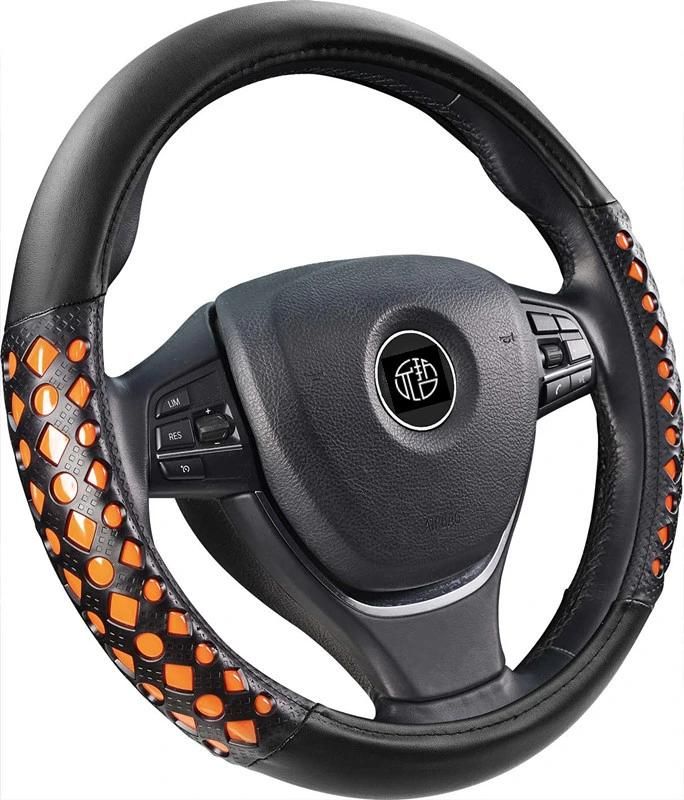 Europe Classic Rubber PVC Leather Car Steering Wheel Covers