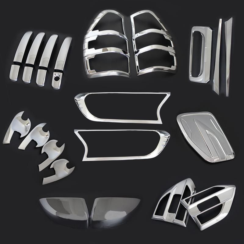 Ycsunz ABS Plastic Chrome Kits Full Set Cover Kits for Prado Fj120 2003-2009 Exterior Accessories