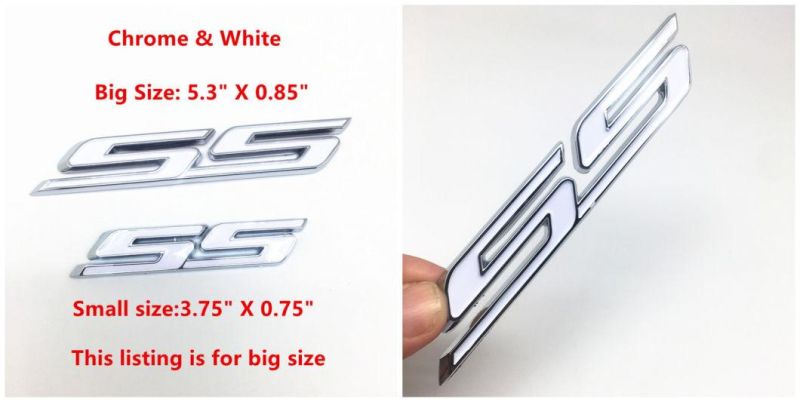 Ss Car Side Emblem Chevrolet Silverado Chevy Camaro Emblem Fender Badge Decal Sticker Logo Car Accessories Car Parts Gmc Sierra Decoration Emblem