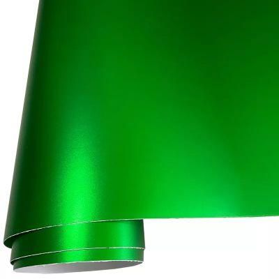 Satin Matte Green Chrome Car Wrap Vinyl Film with Air Bubble Free