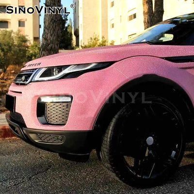 SINOVINYL Stone Glitter Self Adhesive Air-Release Shining Decoration Color Change Sticker Car Wrapping Vinyl Film