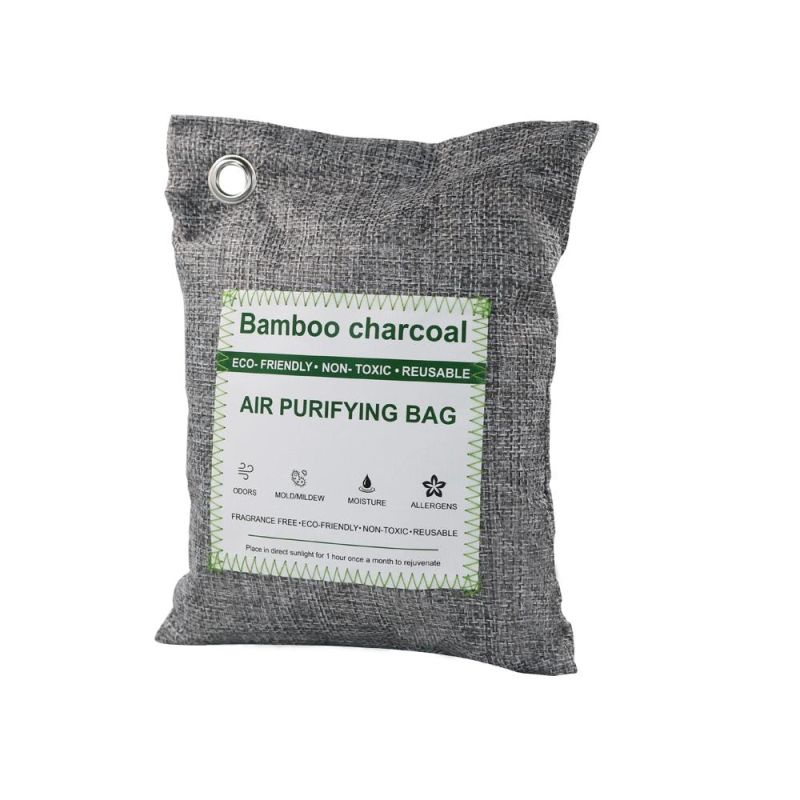 200g OEM Family Bathroom Natural Scented Bamboo Charcoal Air Purifying Bag Bamboo Charcoal