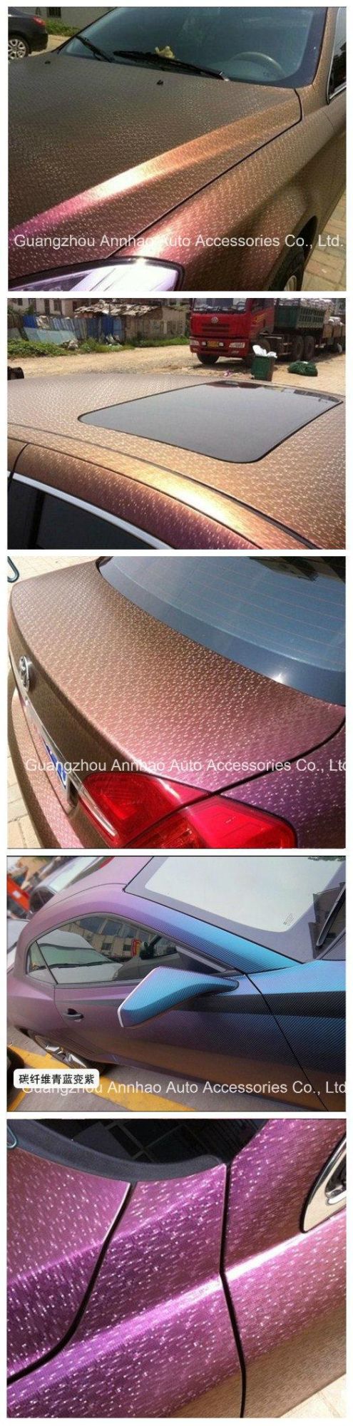 Car Body Color Changing Film Carbon Fiber Chameleon Vinyl Wrap