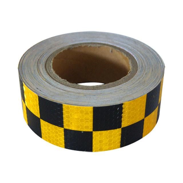 PVC Honeycomb Reflective Sticker/Tape with Checkerboard Pattern, Safety Marking Sign