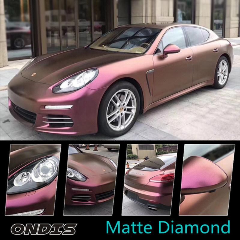 Purple Electric Matte Satin Metallic Chameleon Vinyl Wrap Chrome