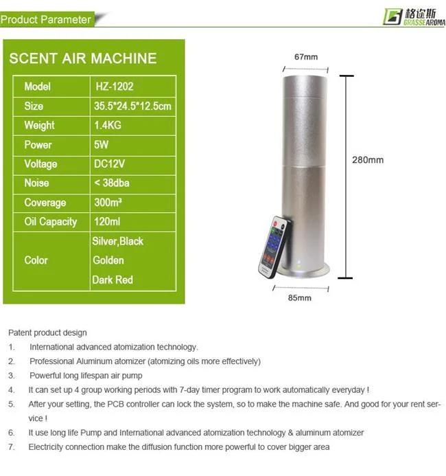 Remote Control Scent Machine &Aroma Diffuser with Ce and SGS Hz-1202