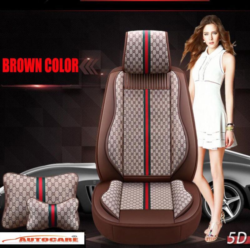 Hot Fashion Luxury Car Accessory Leather 5D Car Seat Cover