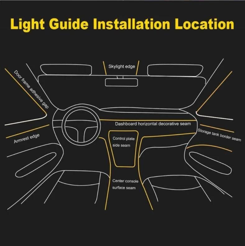 Custom Auto Interior Atmosphere LED Lighting System Car Inside Ambient Light Car