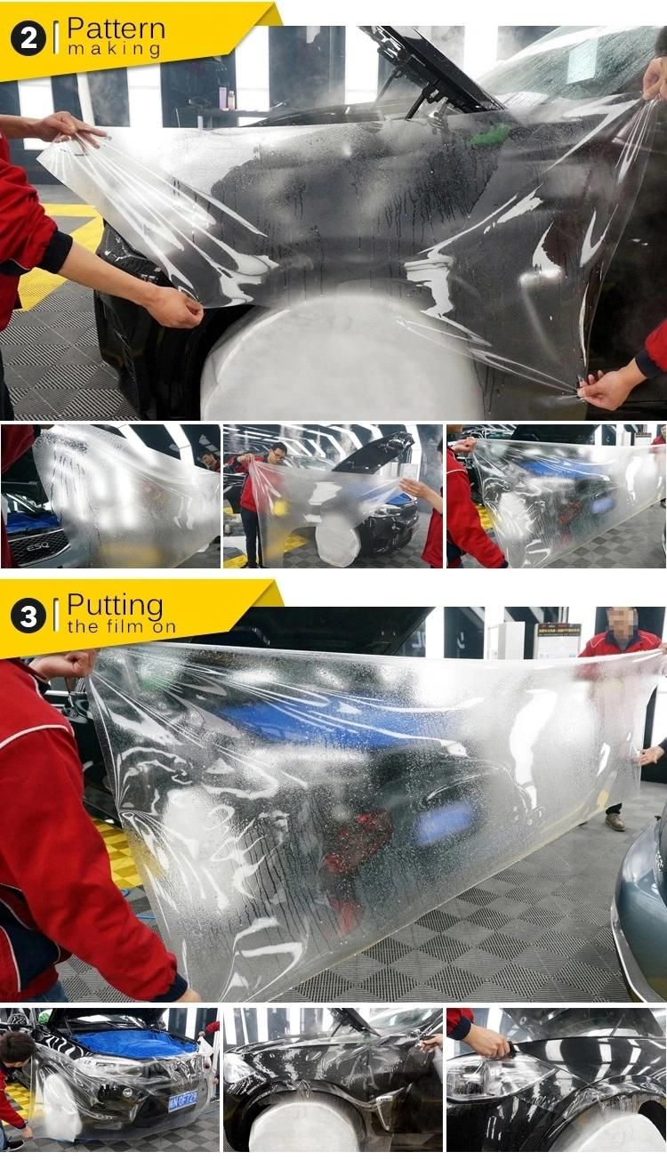 1.52X15m High Tph Auto-Repaired Anti Scratch Ppf Car Body Clear Auto Bra Paint Protection Film