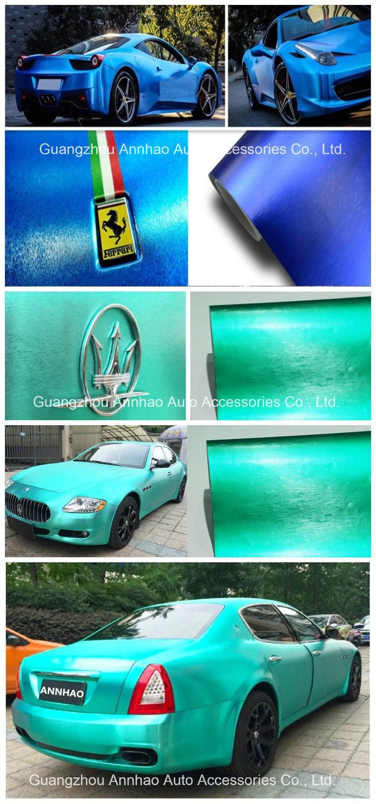 Ondis 1.52*18m Car Change Color Sticker Sliver Matte Chrome Brushed Vinyl Film