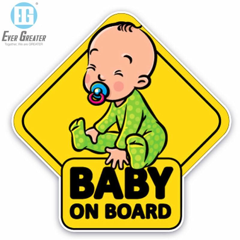 Wholesale Reflective Baby on Board Sticker Car Sign Baby on Board Sicker