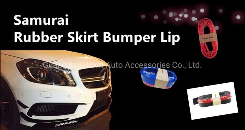 Durable Auto Front Bumper Lip Protector Rubber Protective Strips