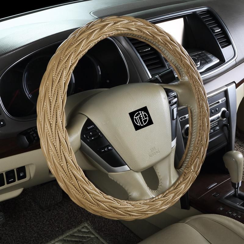 Factory PU Leather Universal Fashion Car Steering Wheel Cover