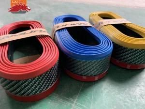 Universal Fit 2.5m Car Front Splitter Rubber Chin Shirt Spoiler Bumper Protector Carbon Fiber Front Ssamurai Lip