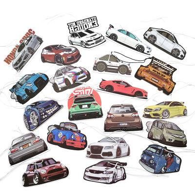 Custom Best Hanging Printing Paper Scent Air Freshener Paper Car Air Freshener with Long-Lasting Fragrance (YB-AF-6)